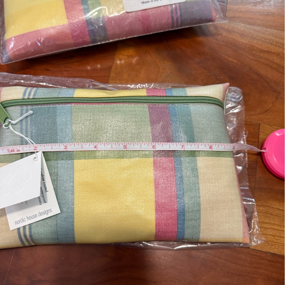 Nordic House designs NYC lined cosmetic bags-lot of 2 - Picture 6 of 8